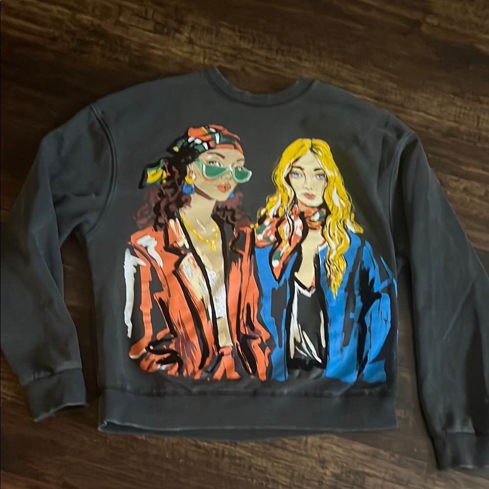 Zara size S graphic sweatshirt, absolutely brilliant colors!